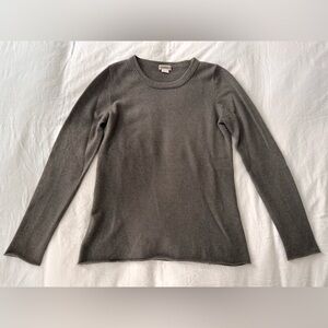J.Crew- 100% Cashmere Sweater Grey